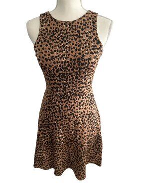 MARA HOFFMAN Animal Print A Line Skater Dress Size XS